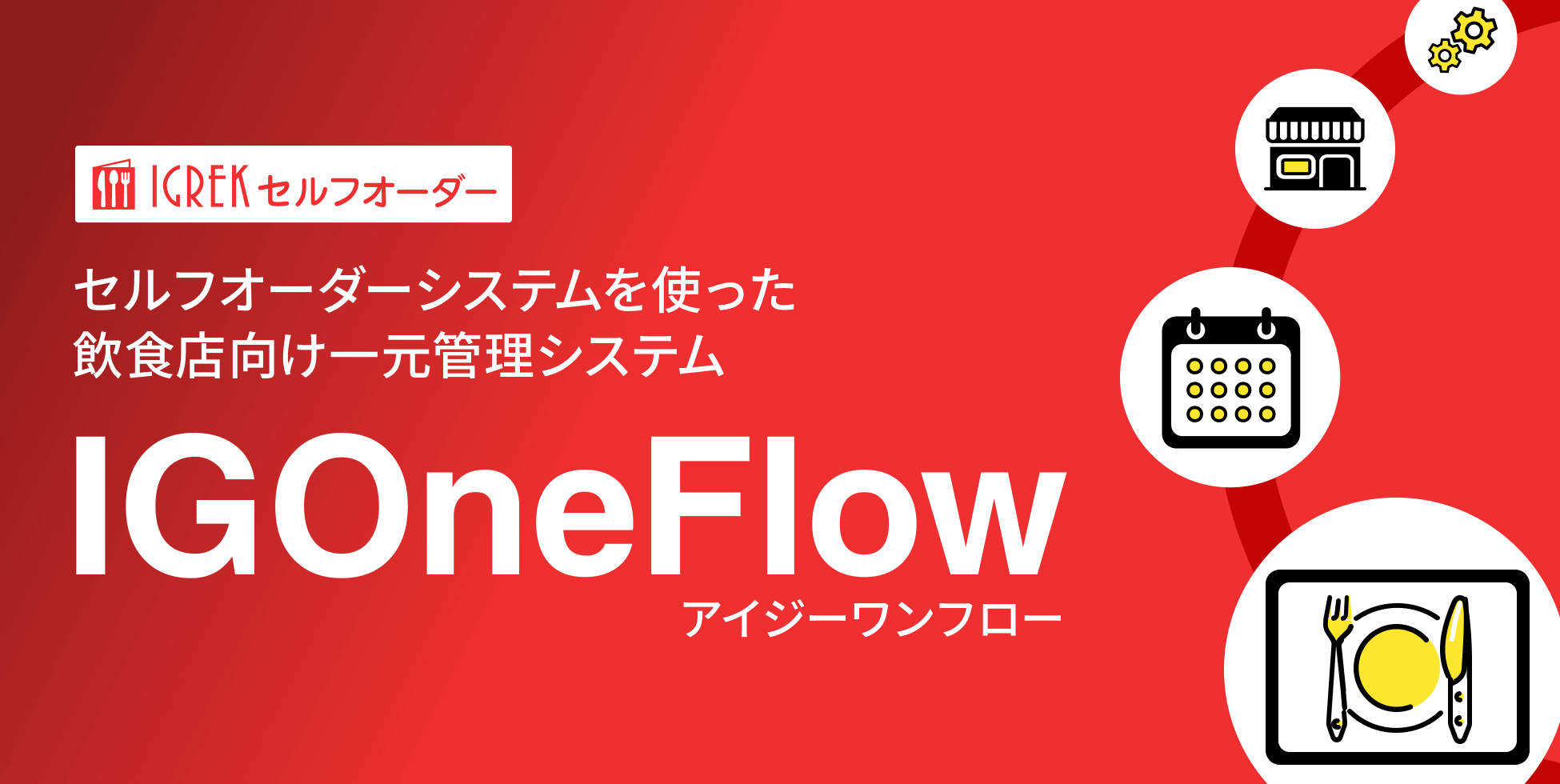 セルフオーダーシステムを使った飲食店向け一元管理システム IGOneFlow